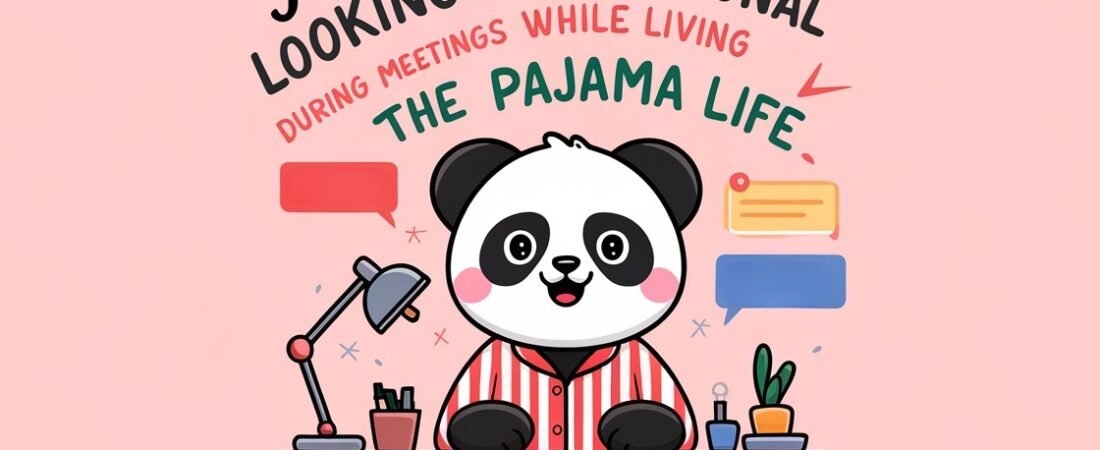 Mastering the Art of Looking Professional During Meetings While Living the Pajama Life